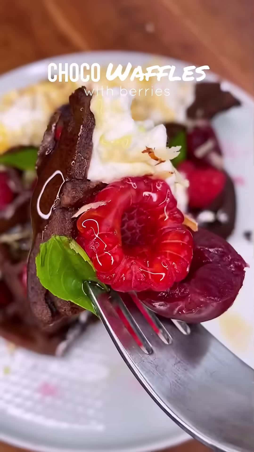 Cover for Choco Waffles with berries