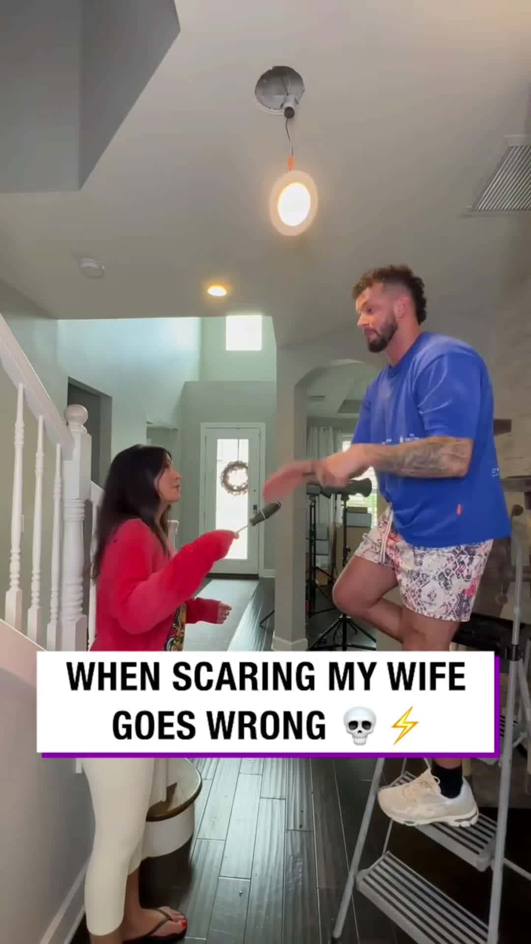 Cover for When scaring my wife goes wrong 💀⚡️