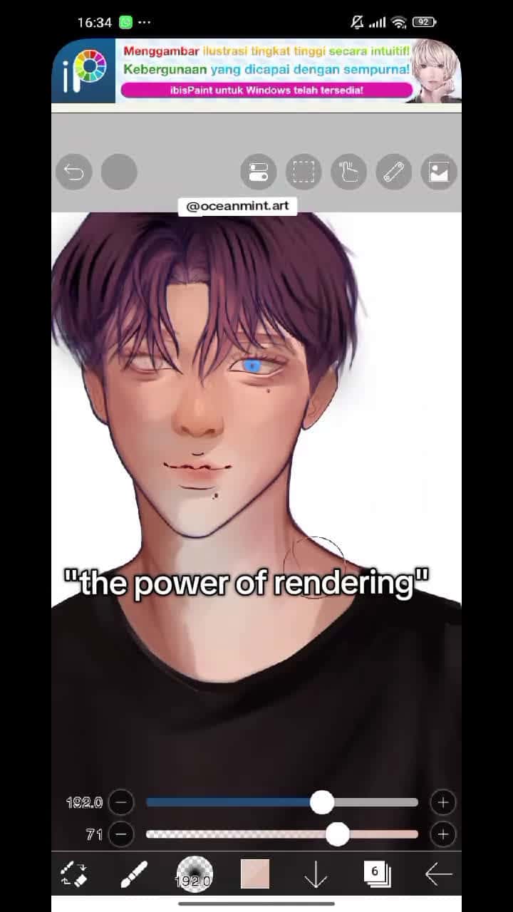 Cover for masihh wip, btw minta saran dong rambut nya mending warna biru/ungu janda🙏 #art #artist #wip #rendering #oc #ibispaintx #digitalart #semirealism #pypシ
