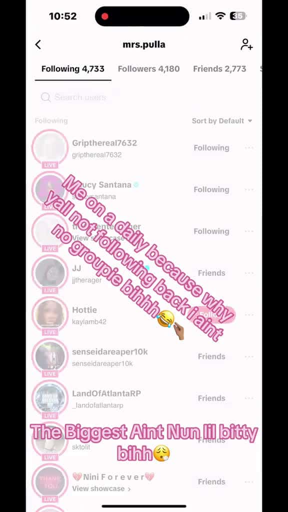 Cover for #unfollow No SHADE NO TEA YALL NEED TO STOP THAT WE SUPPOSE TO BE FRINDS 🤏🏽🤏🏽😂😂😂 #tiktok  created by Mrs.Pulla THEBIGGEST with $hyfromdatre’s M$. Hardbody