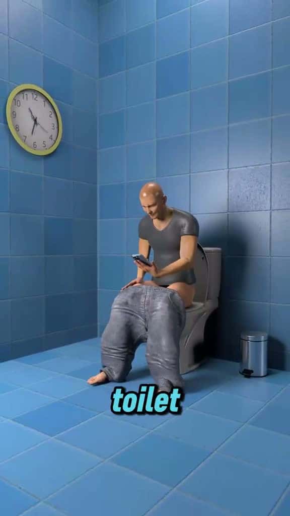 Cover for Ever sat on the toilet for too long, scrolling through your phone, and felt your legs get shaky when you stand up? 🚽📱 It's not just in your head! Staying seated for too long can slow down your blood flow, causing those wobbly legs. Let's talk about how to keep your circulation in check and avoid that uncomfortable feeling. #toilettime #toilettips #bloodflow #circulation #healthawareness #SelfCare