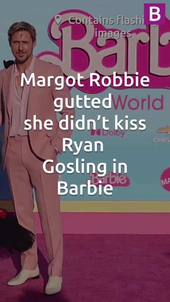 Cover for Margot Robbie gutted she didn t kiss Ryan Gosling in Barbie but he s so glad margotrobbie 19008 #followMe