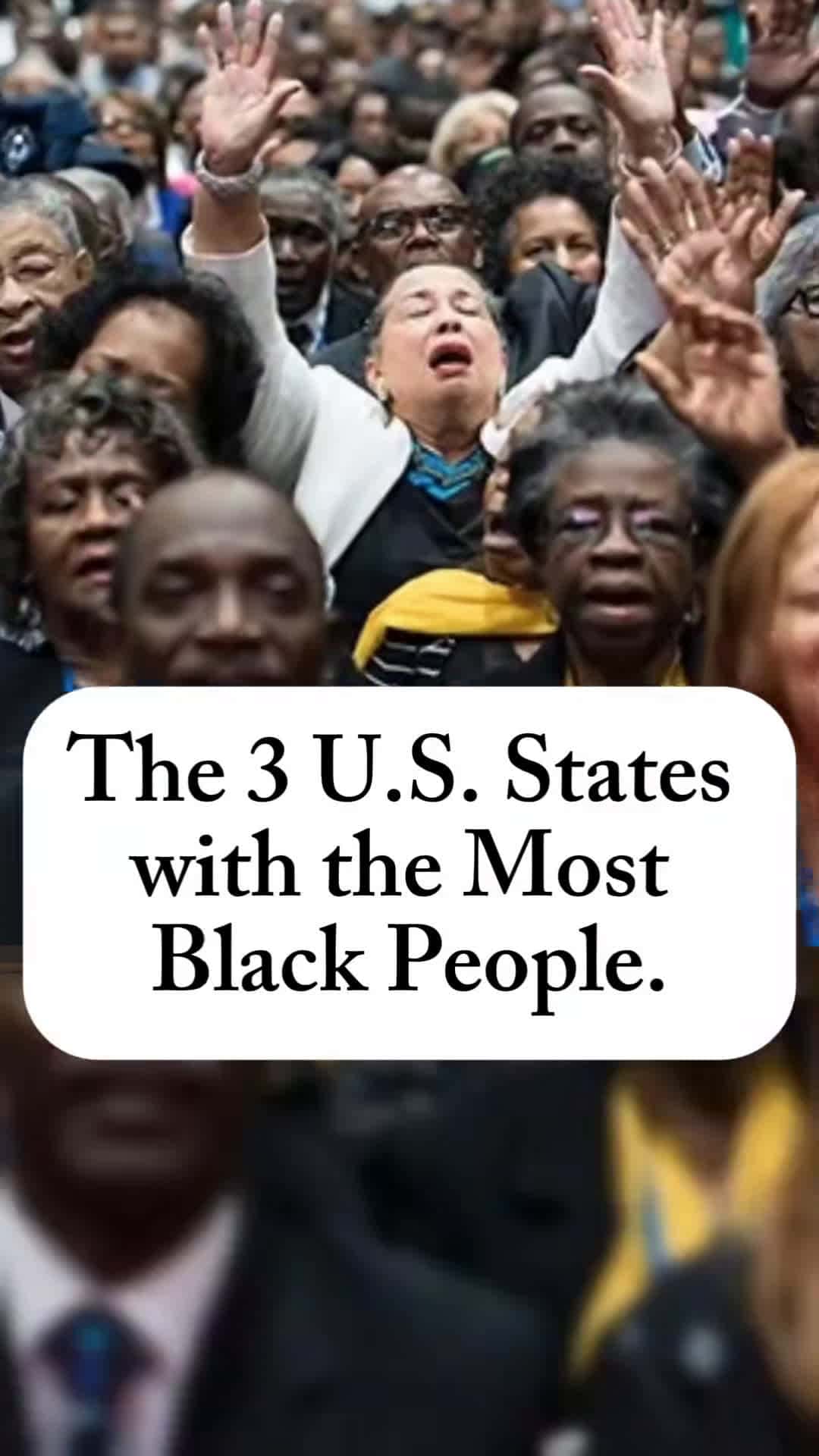 Cover for #UnpopularOpinion The 3 U.S. States with the Most Black People. The last one is home to...