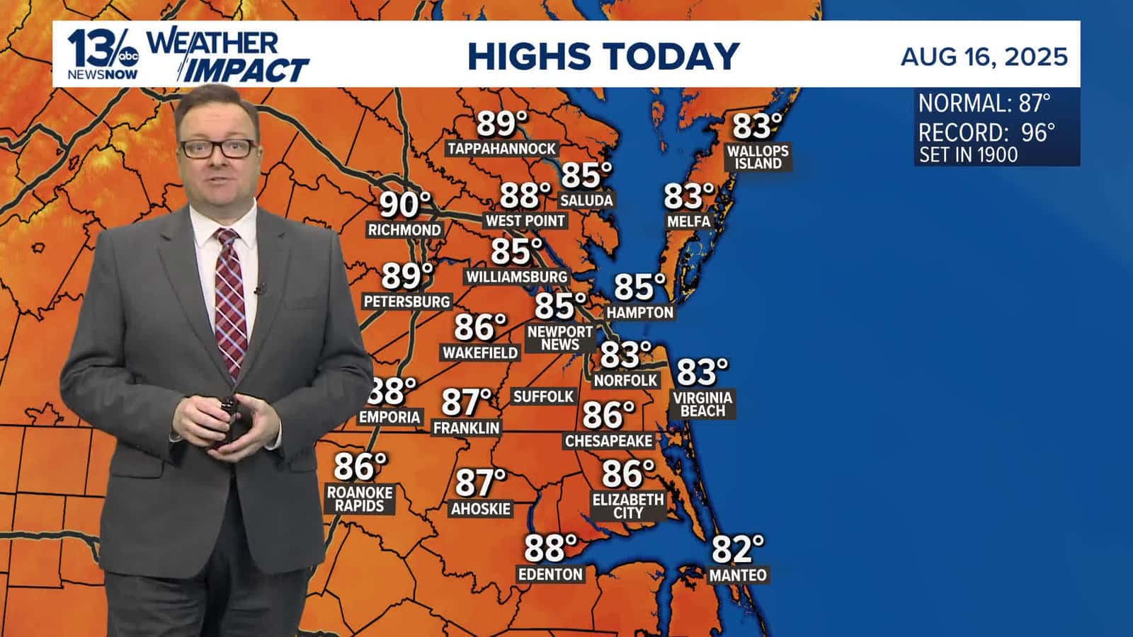 Cover for Forecast: Overnight temperatures in the high 60s to low 70s