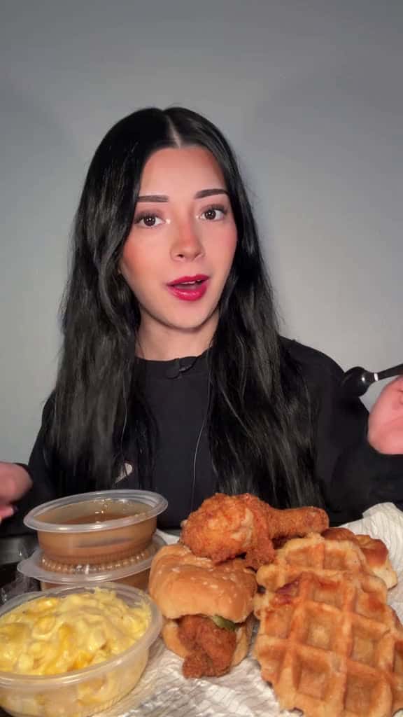 Cover for First time trying chicken and waffles Foodie storytime pope 63935 #trend