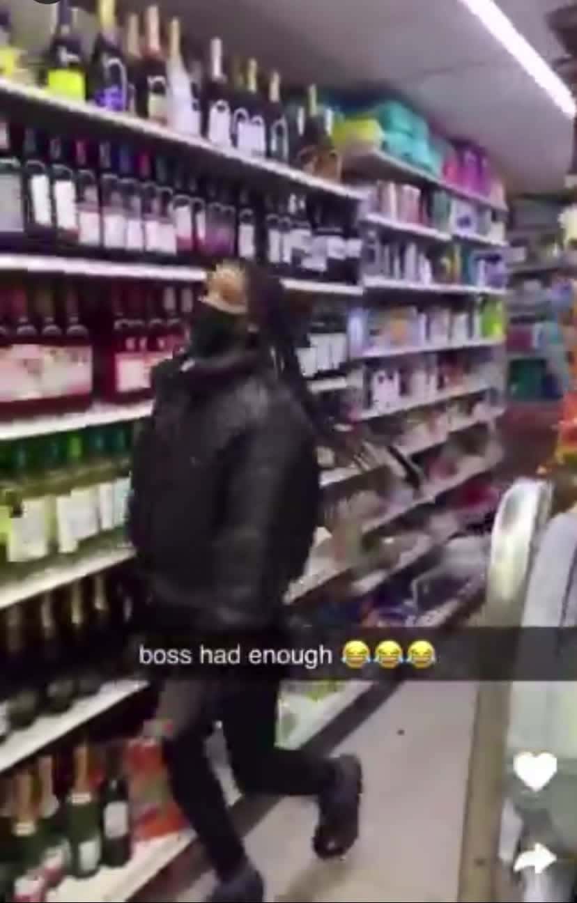 Cover for Store keeper punches girl ruining his stock. #fyp #foryou #fight