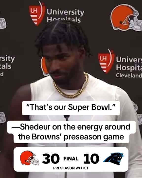 Cover for #ShedeurSanders on what last night’s game meant for him and the #Browns 🎥 (via @Cleveland Browns) #nfl created by ESPN with ESPN’s original sound