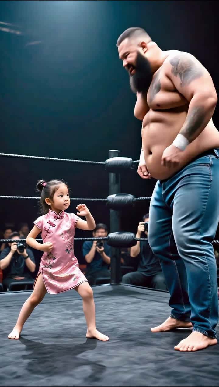 Cover for AI created: Brute force vs real Kungfu - guess who wins? The little girl! #KungFuGirl#MartialArtsSkills#AIContent#CuteFight#SkillWins