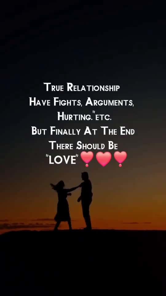 Cover for True relationship always fight but love should at end... Love lovequotes lovestory lovelif 80750 #trend