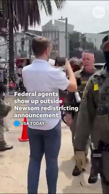 Cover for Federal agents show up at Newsom’s redis.
