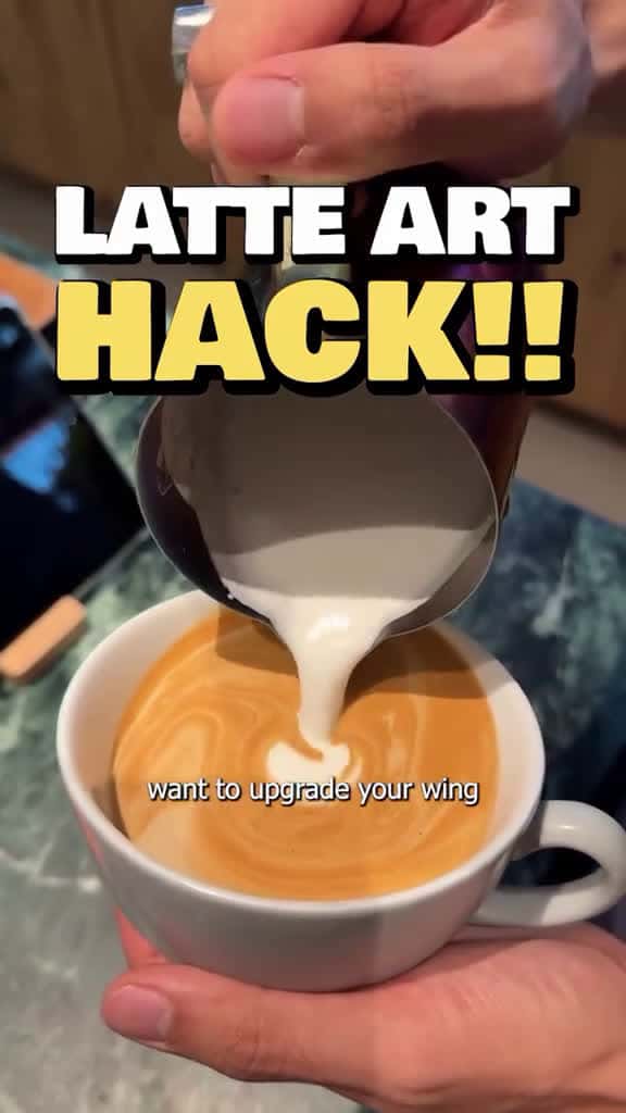 Cover for Level up your latte art! Watch how to pour perfect symmetrical wings every time ☕✨ #LatteArt #BaristaSkills #CoffeeLovers