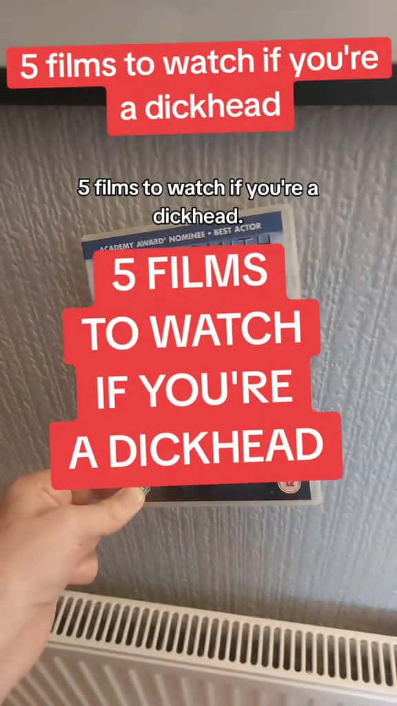 Cover for 5 films to watch if youre a dckhead. Tomreviewsfilms. Scouse film reviews. Jokes. 40182 #followMe