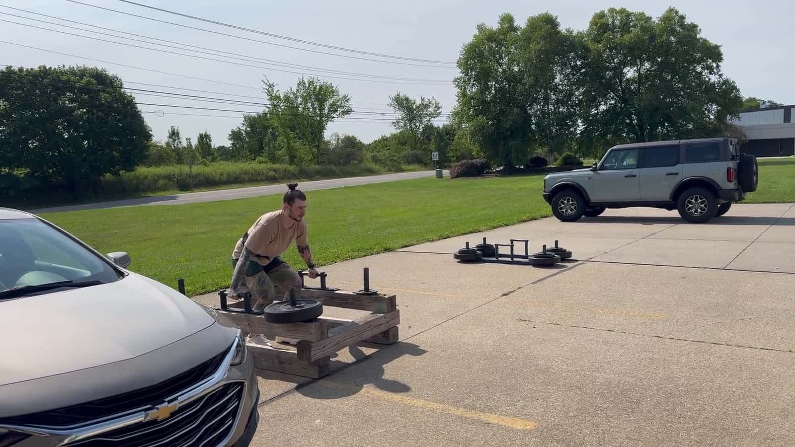 Cover for Nailing that carry medley! 💪 #FitnessChallenge #Strongman #TrainingSession