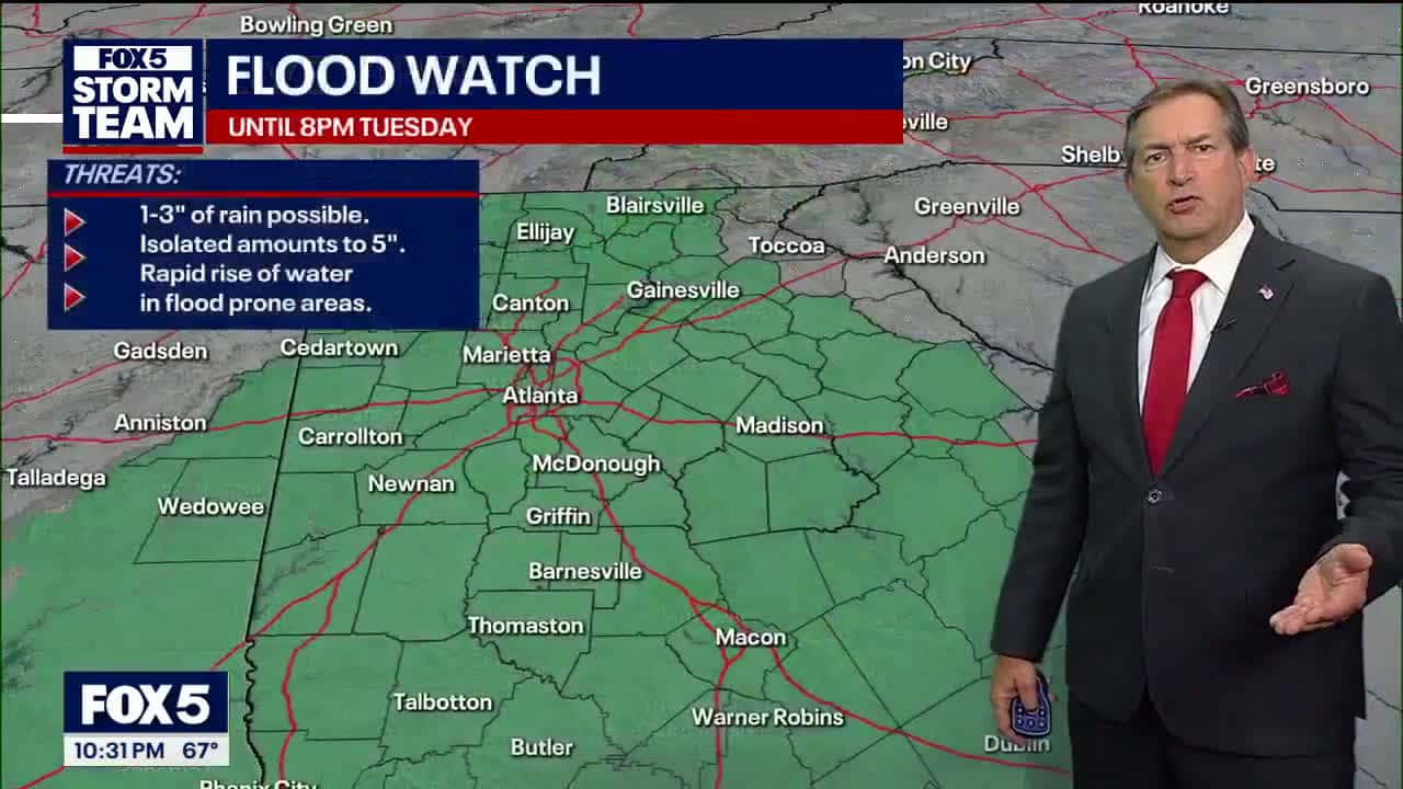 Cover for Monday night weather forecast