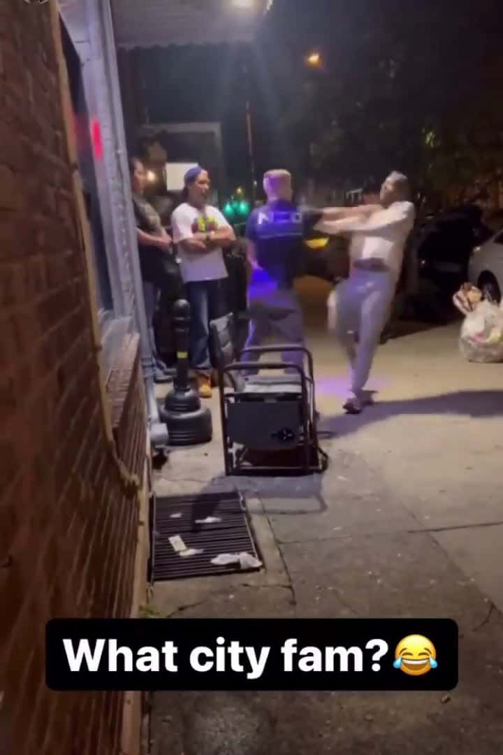 Cover for Bouncer kicks out drunk 😂  #fight   #crazy
