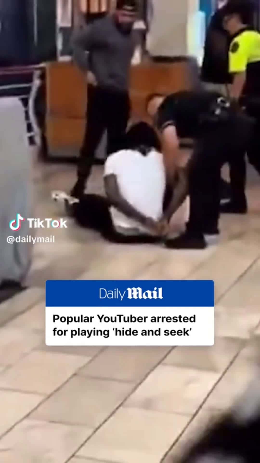 Cover for Youtuber, Duke Dennis, 31, was arrested for 'trespassing and evading arrest' while at a mall.