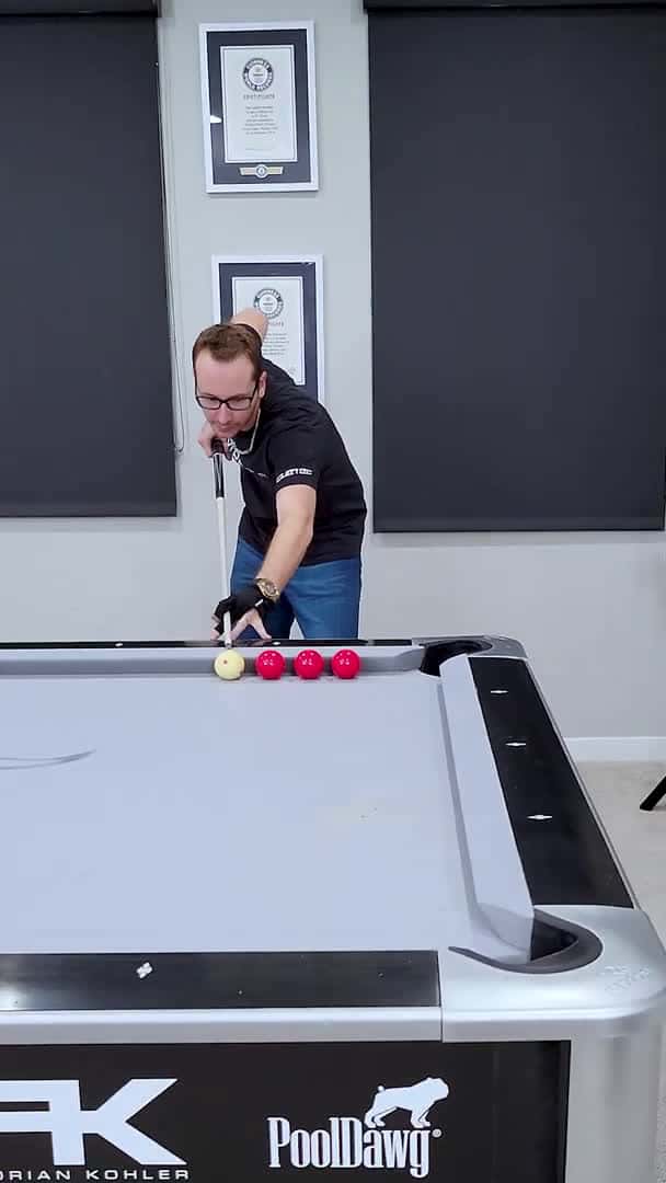 Cover for Epic Pool Trick Shot Venom Trickshots three balls in one pocket shorts