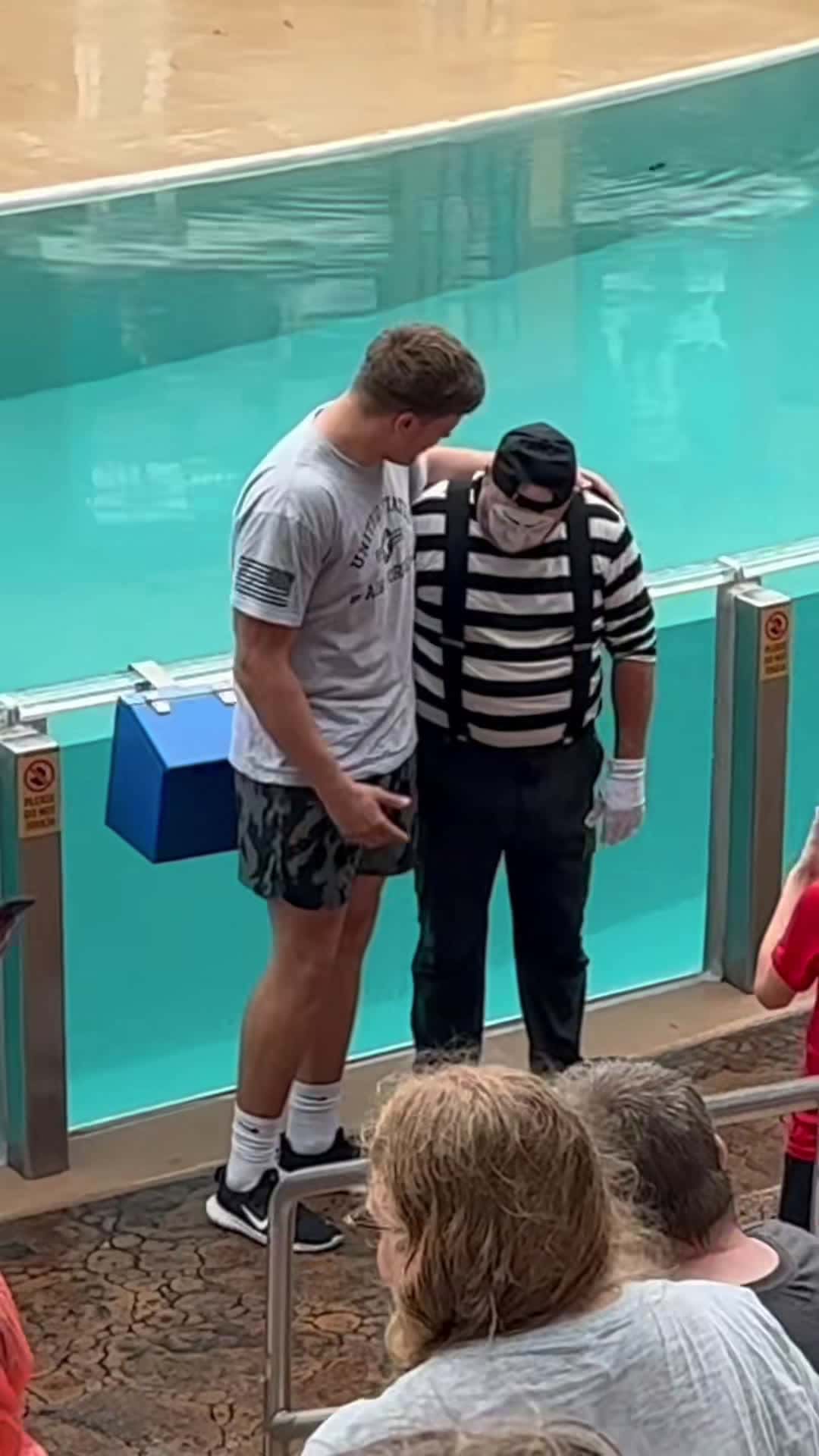 Cover for #FirstVideoChallenge Tom the Mime 😂 Mime SeaWorld #meganthemime #seaworldmime 