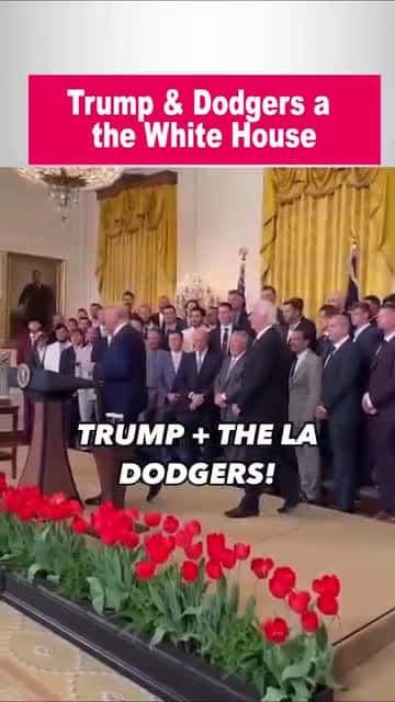 Cover for Trump Hosts LA Dodgers at the White Hous