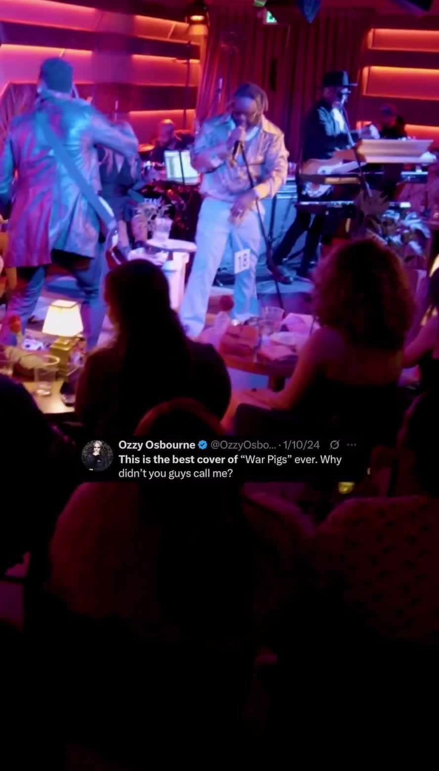 Cover for T-Pain covering Ozzy Osbourne’s “War Pigs”.Sounds SO good. He did it justice & got a compliment from the legend. Rest in peace Ozzy. 🤟🏾🎸#OzzyOsbourne #TPain #WarPigs #fyp #foryoupage