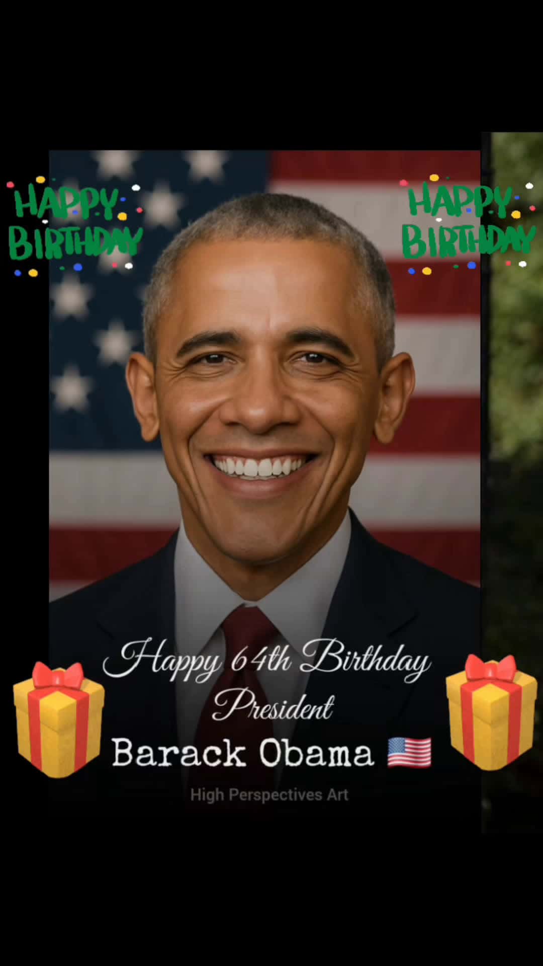 Cover for Happy Birthday President Obama‼️ 👑🇺🇸 #BarackObama #yourock #ObamaLegacy #44thPresident #ObamaDay #HopeAndChange #MyPresident #Forever44 #ObamaAppreciationDay  #explorepage #happybirthday #birthdayvibe #fyp #SilkyRedd 