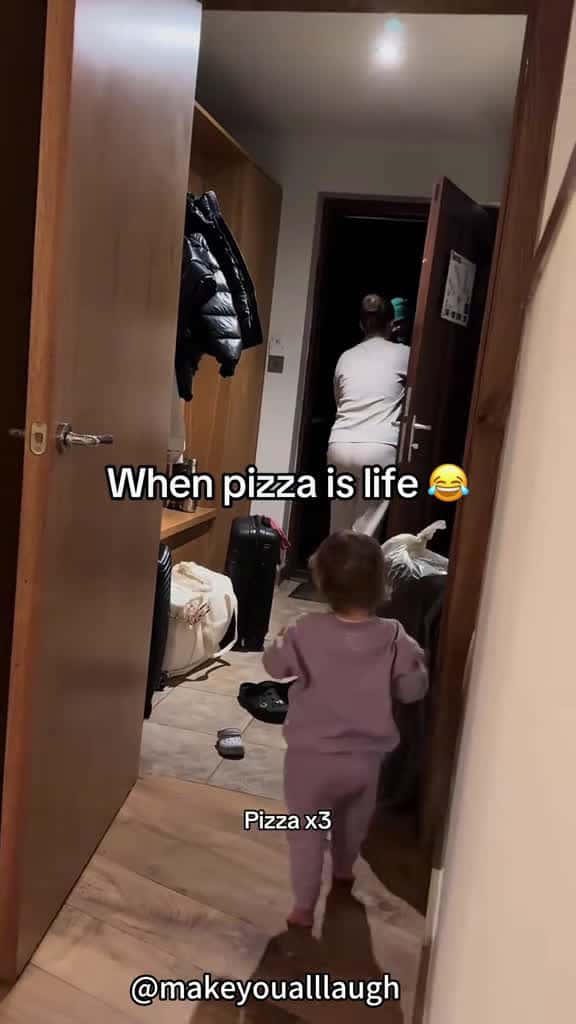 Cover for funnybaby funny baby babytiktok babytiktok funnyvideos fpy Baby love pizza 90879 #us
