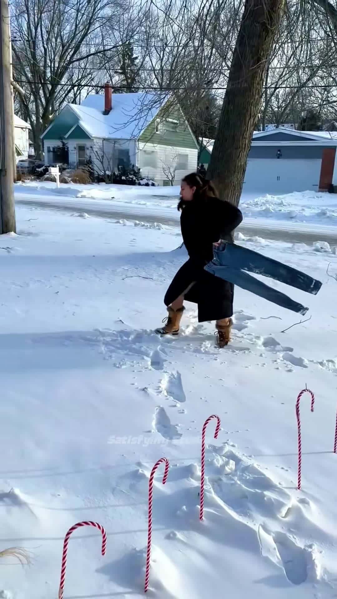 Cover for #OddlySatisfying snow is satisfying #satisfying #snow #asmr #viral #fyp