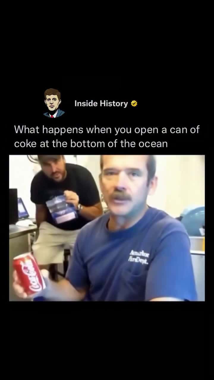 Cover for Opening a can of Coke at the bottom of the ocean would be a dramatic—and destructive—event. Due to the extreme water pressure at those depths (thousands of pounds per square inch), the thin aluminum can is crushed almost instan...