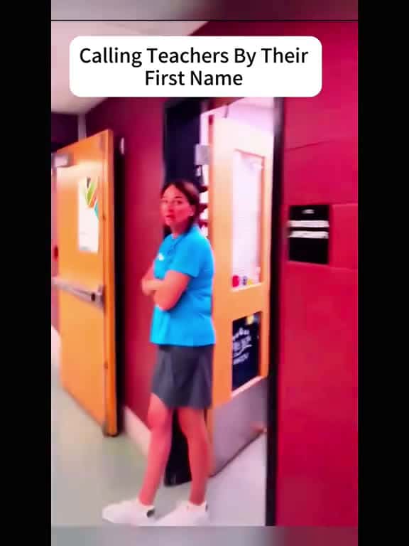 Cover for Calling teachers by their first name fyp foryou foryoupage funny prank funnymoments funnyv 37997 #trending