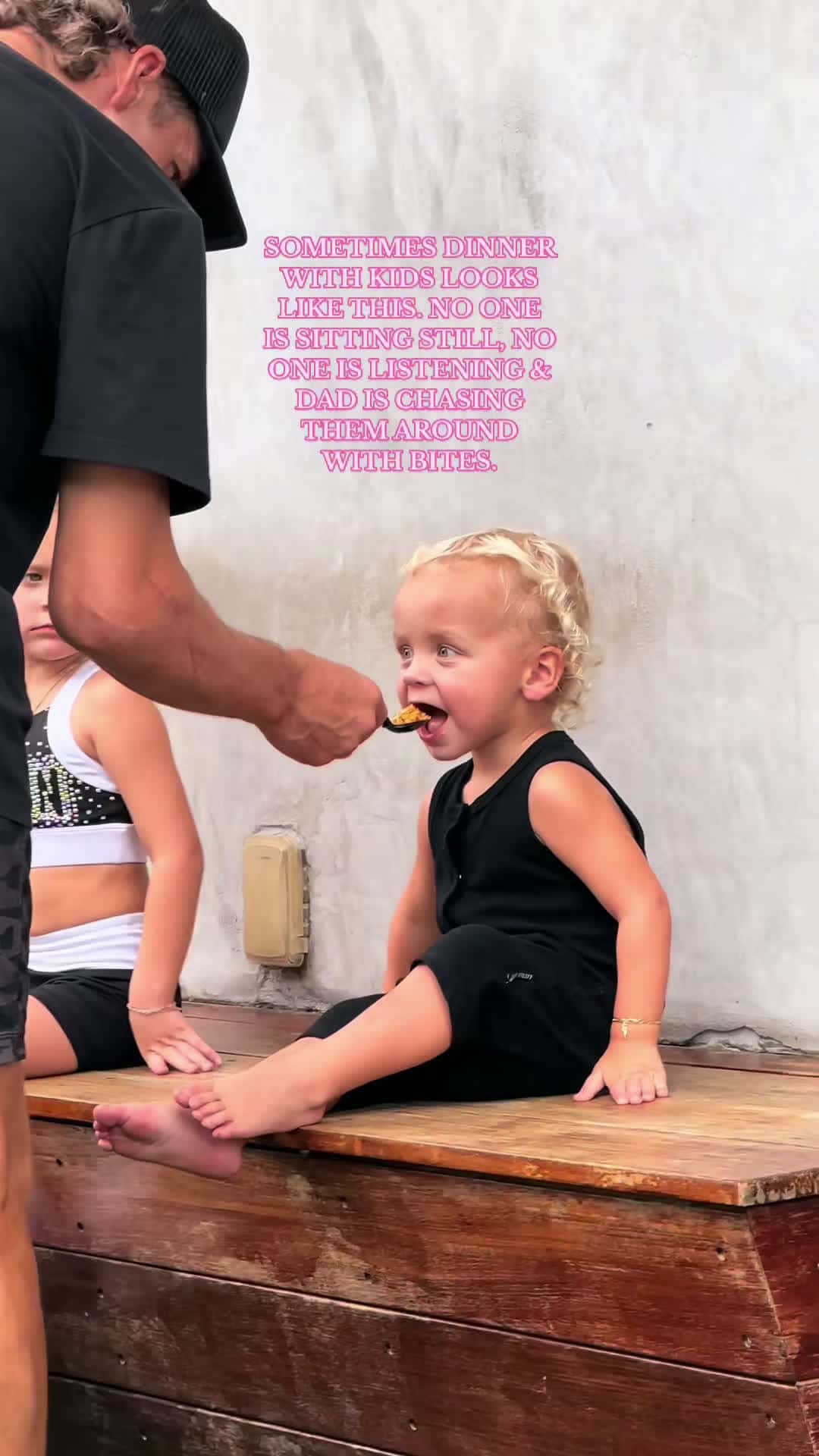 Cover for If your kids all sit still for a nice family dinner every night, im happy for you 😂😭 just not in our cards right now so we shall chase them & spoon feed them till they’re 18. #familydinner #momhacks #parenthacks #parenthoodbelike #motherhoodunplugged