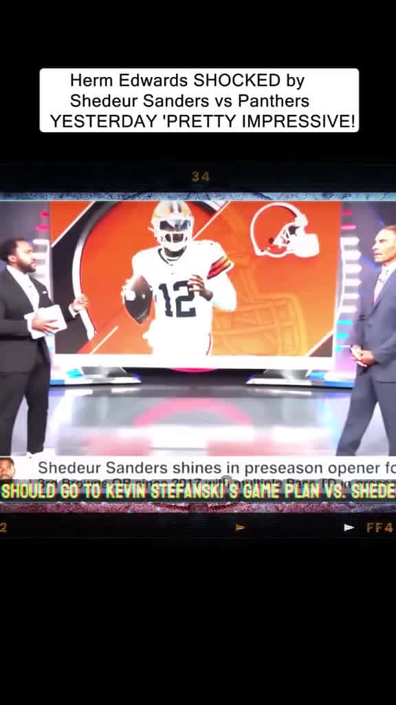 Cover for Herm Edwards Reacts to Shedeur Sanders' Practice Brilliance