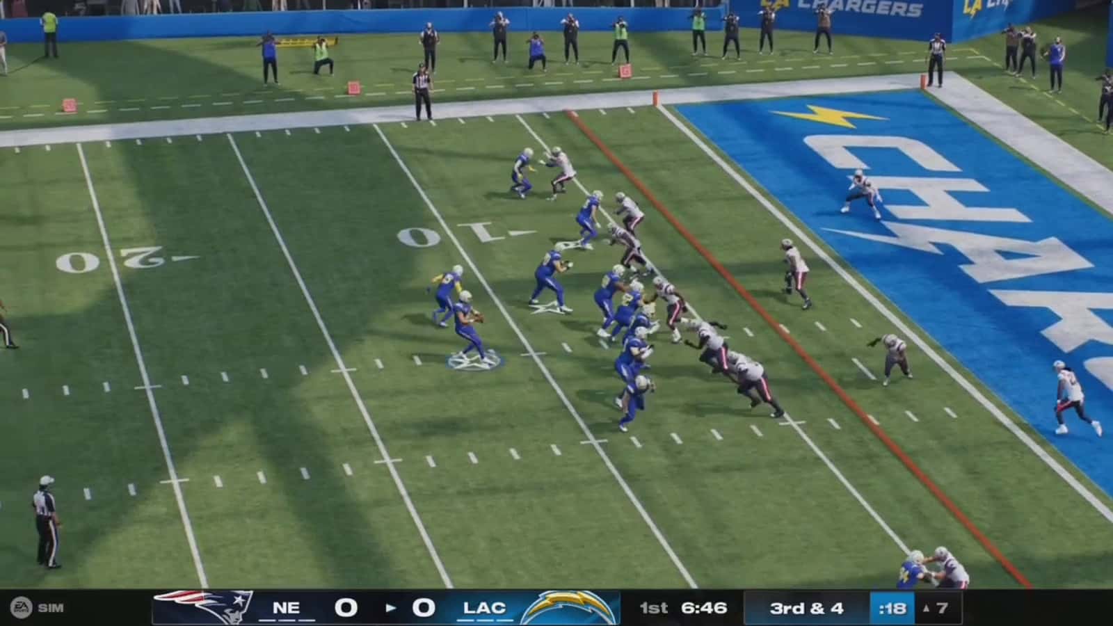 Cover for Ladd McConkey With A TD Catch Vs Patriots #madden25  #nfl  #losangeles 