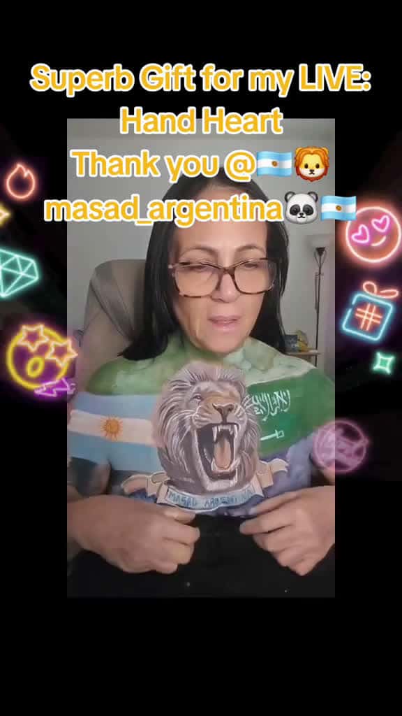 Cover for 🇦🇷🦁masad_argentina🐼🇦🇷, thank you for this wonderful Gift sent in my LIVE! I'll cherish this moment forever. @🇦🇷🦁masad_argentina🐼🇦🇷 #tiktoklive #livehighlights #livegift #handheart  created by 🎨 Soychana💄شانا🦁🔍 with Jason LoCric...