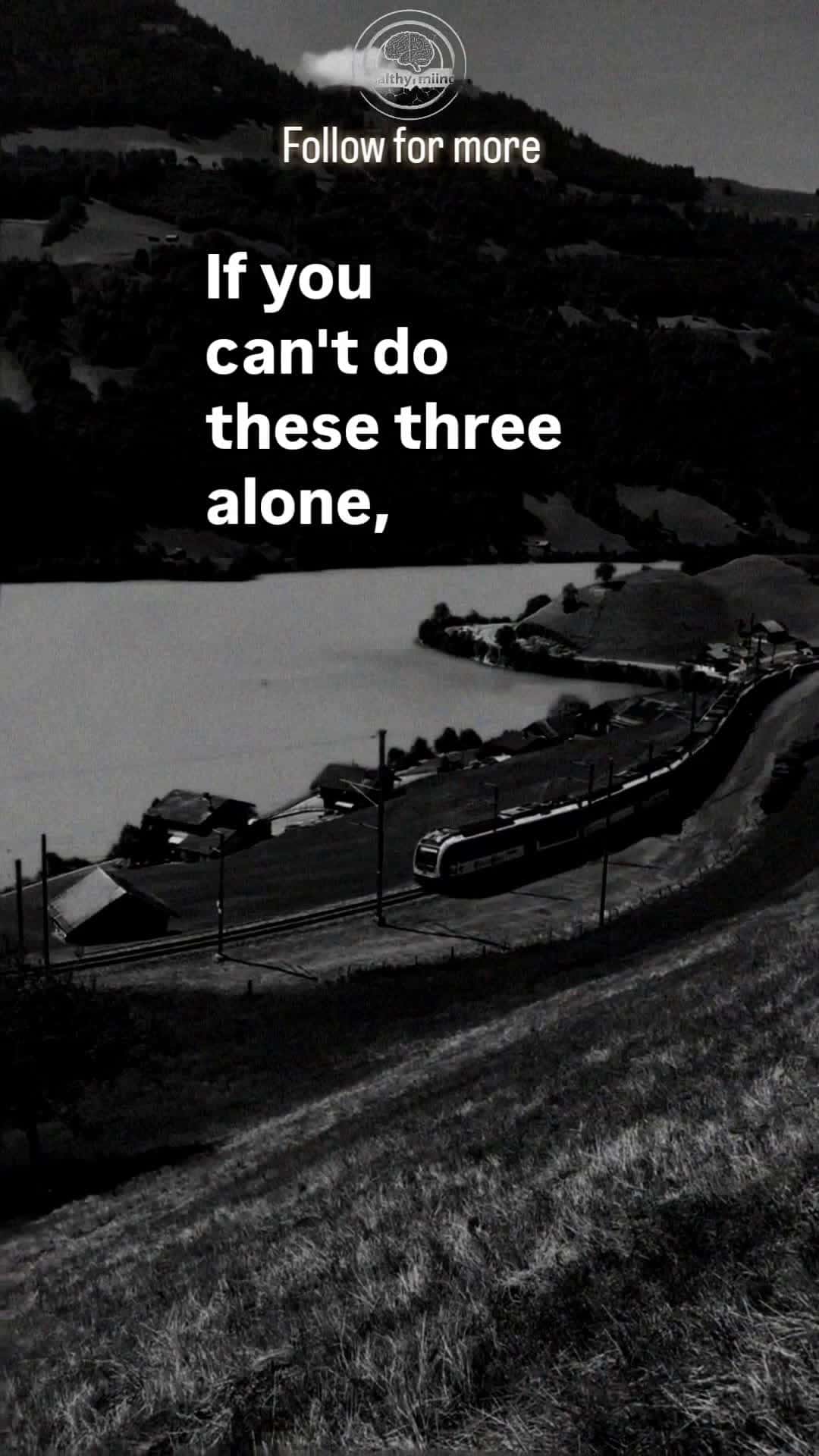 Cover for If you can't do these 3 alone, you'll never be powerful.