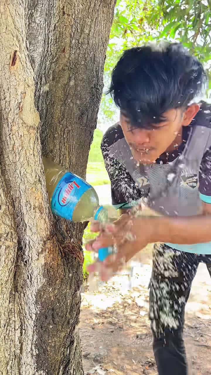Cover for The guys shows SMART idea save WATER #camping #survival #outdoors #bushcraft