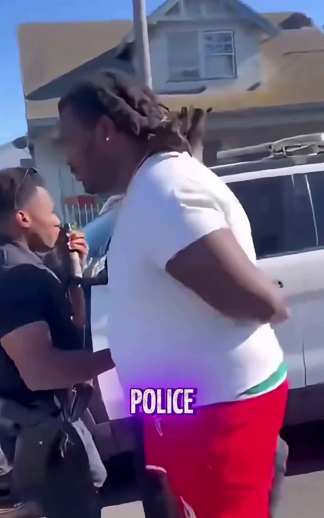 Cover for #CaughtOnCamera Cocky Big Guy Picked The WRONG Cops To Mess With! 🤦‍♂️ BAD Idea #shorts #instantkarma #viralshorts