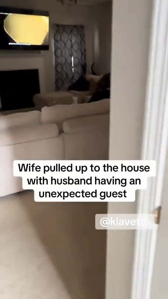 Cover for Wife pulled up to the house with husband having an unexpected guest. Who’s right and wrong in this situation.