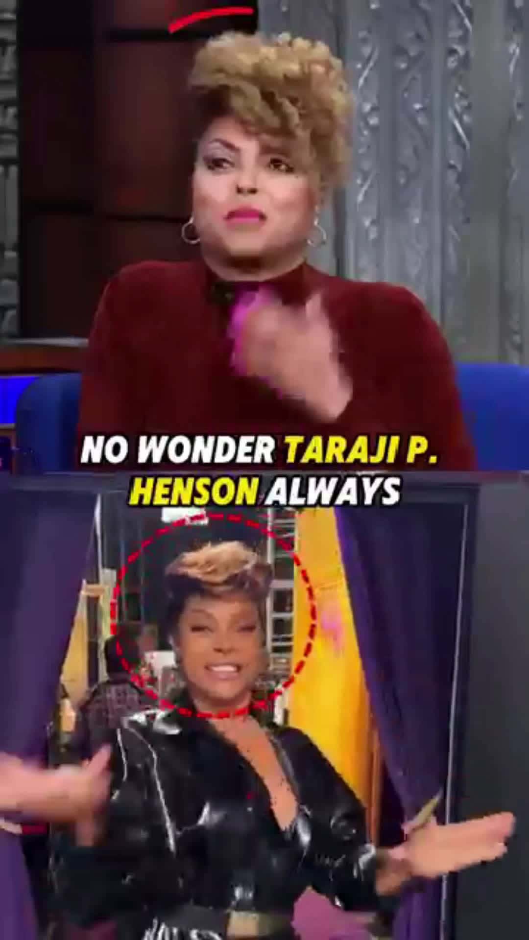 Cover for No wonder Taraji P. Henson always wears cheap, messy wigs.