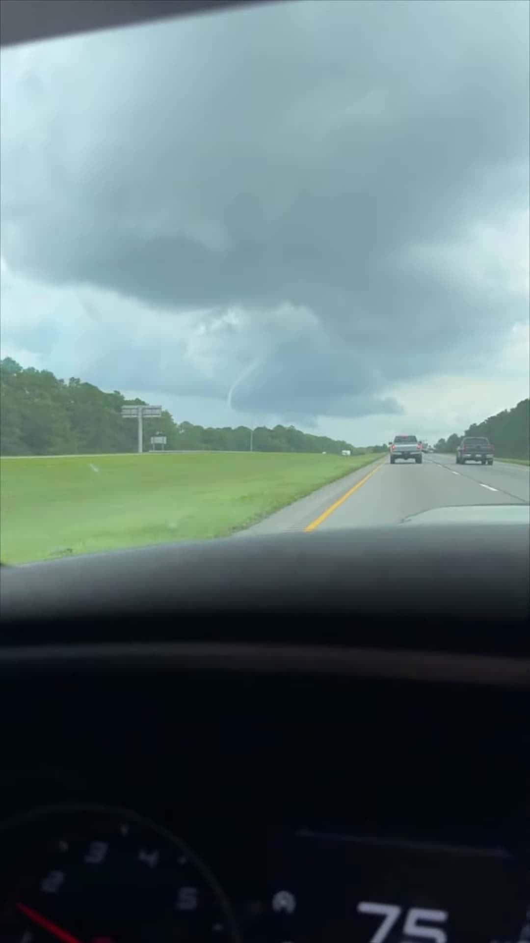 Cover for #FirstVideoChallenge Tornado Sighting Captured from Moving Vehicle.