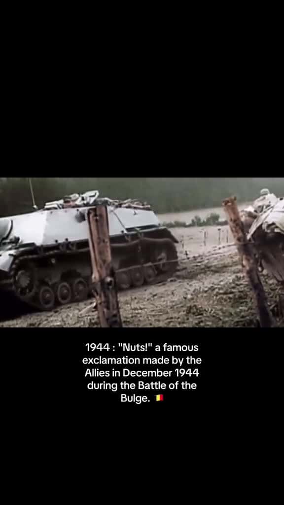 Cover for Nuts is a famous exclamation made by McAuliffe in December 1944  during the Battl 32257 #shortvideosscoopz