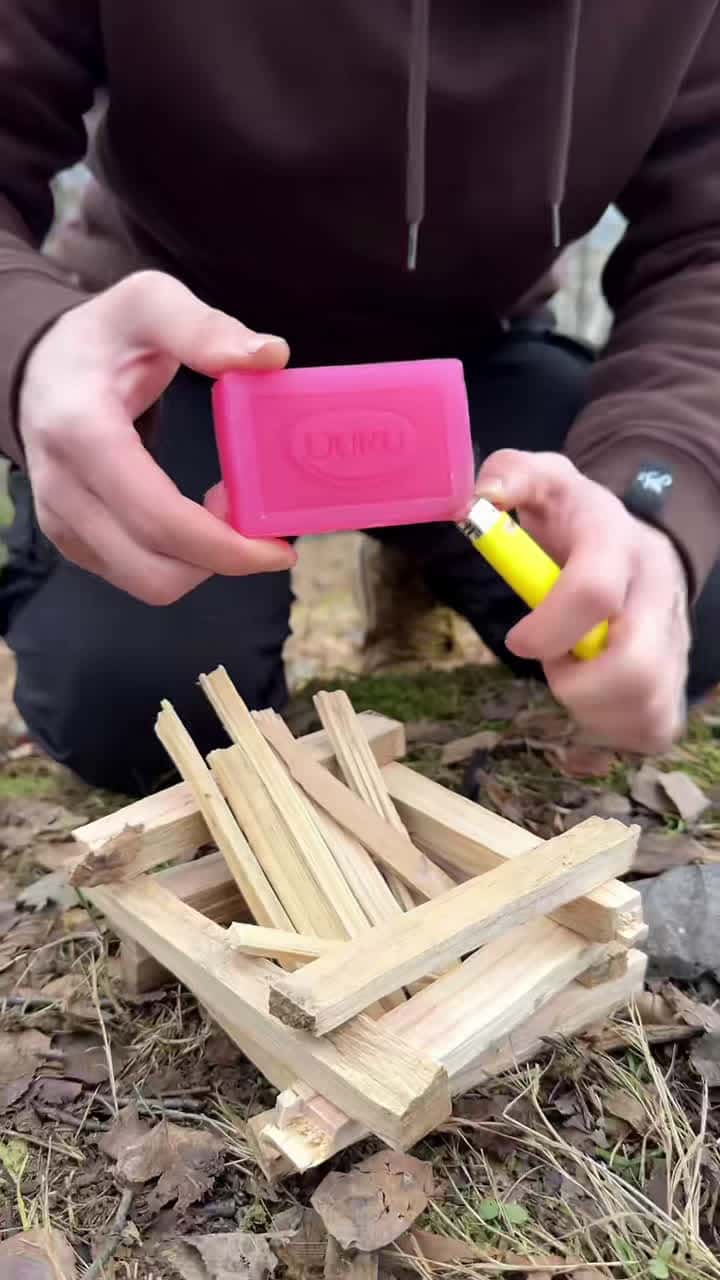 Cover for ✅Guy Shows Survival Hacks With Soap 🧼🔥 #survival #forest #bushcraft #outdoors #camping
