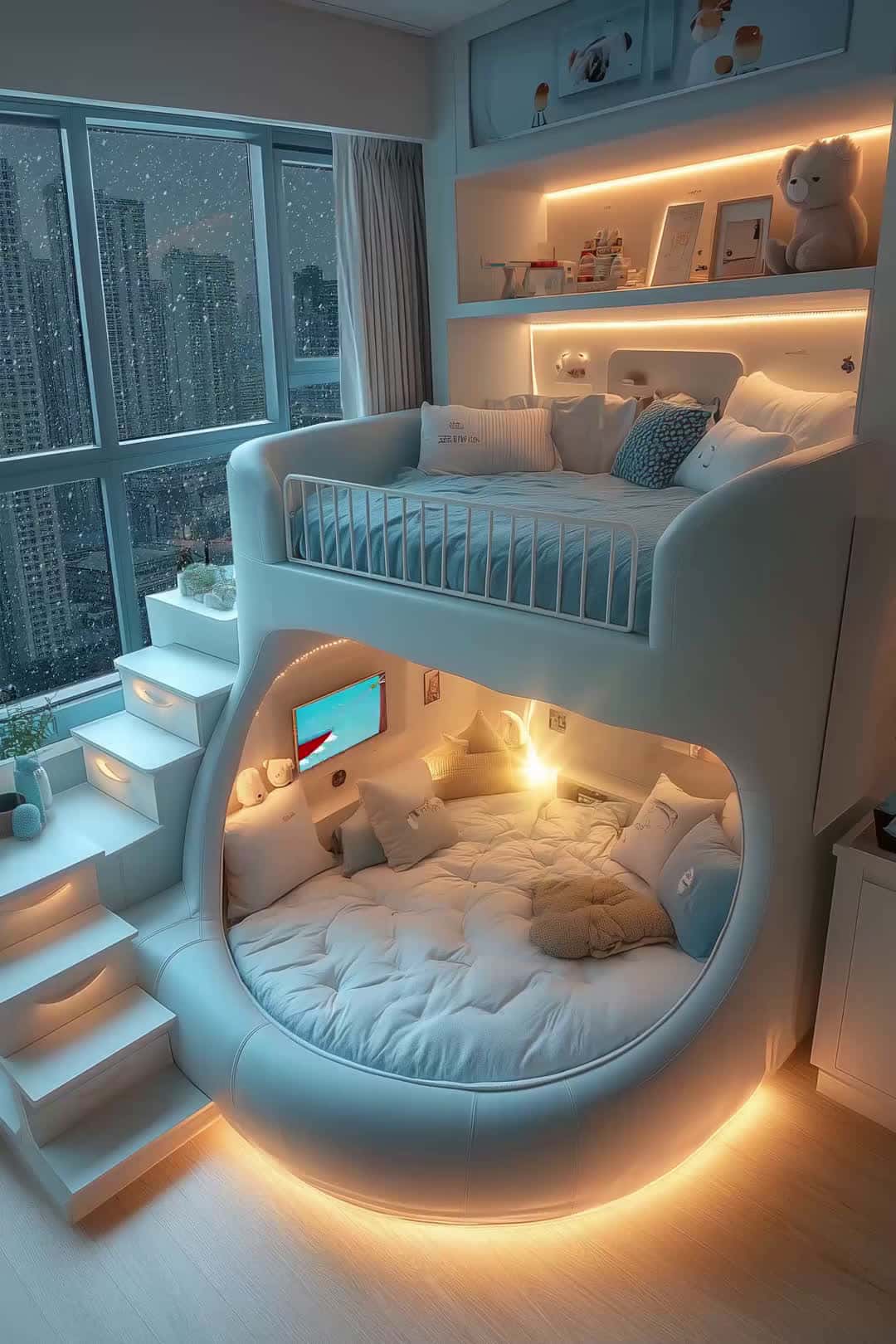 Cover for AI room tour: Top or bottom bunk? #CozyRoom #VibeCheck #MyHomeVibe #AICreation #RoomGoals