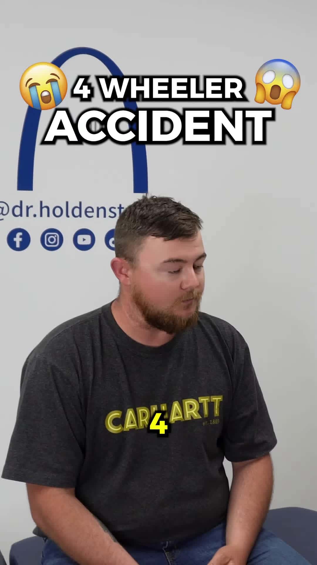 Cover for He Flipped Off of His 4Wheeler chiropractor backpain neckpain headaches