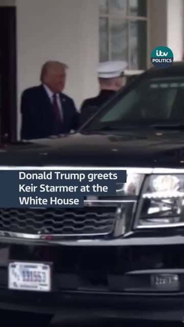 Cover for Donald Trump greets UK PM Keir Starmer a