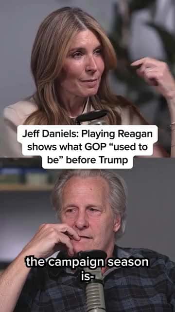 Cover for Jeff Daniels： Playing Reagan shows what