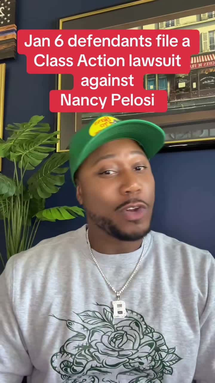 Cover for Jan 6th defendants sue Nancy Pelosi in Class Action! 🇺🇸 #Jan6 #Lawsuit #BreakingNews