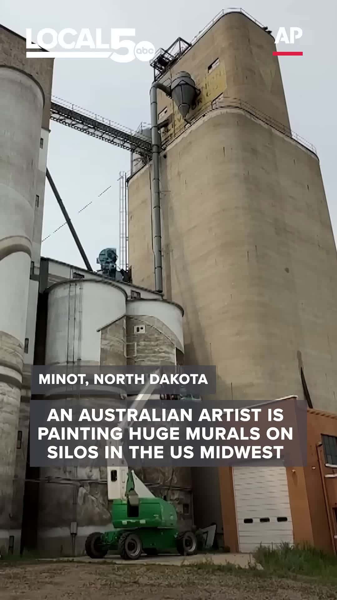 Cover for An Australian artist is painting huge murals on silos in the US Midwest