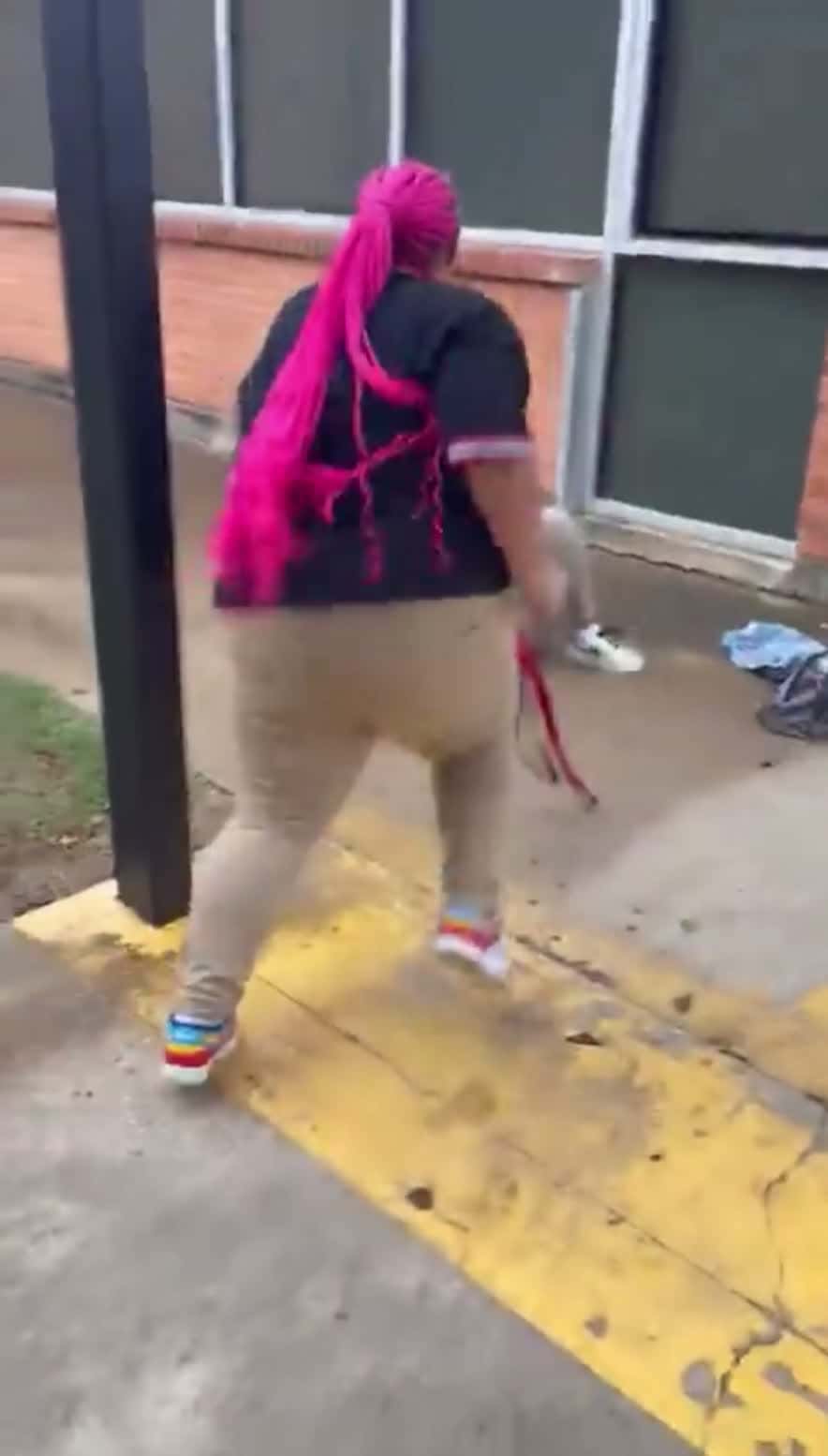 Cover for #CaughtOnCamera two girls fighting because she slept with her boyfriend!!!😭😭 #viral #fighting #hood #fatherlessbehavior