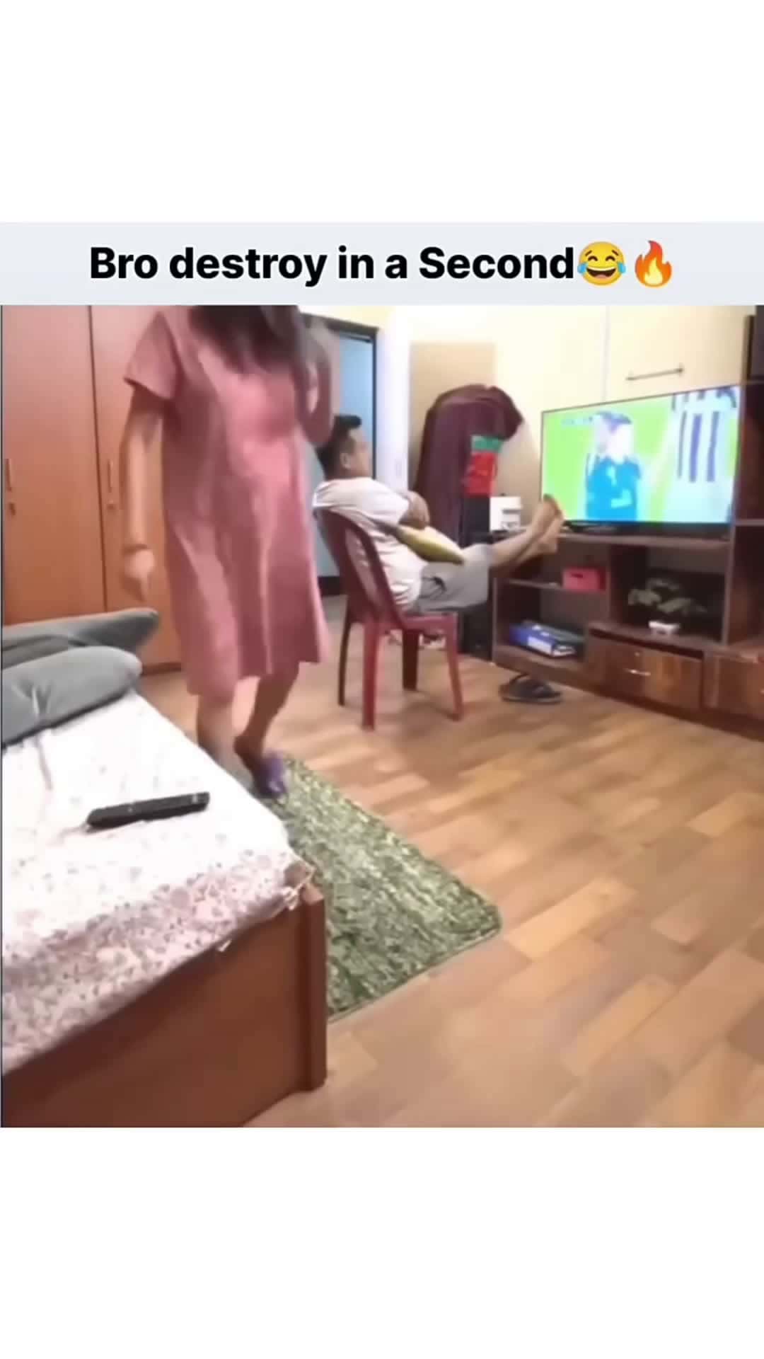 Cover for Destroyed In a second 😮See what she did to him