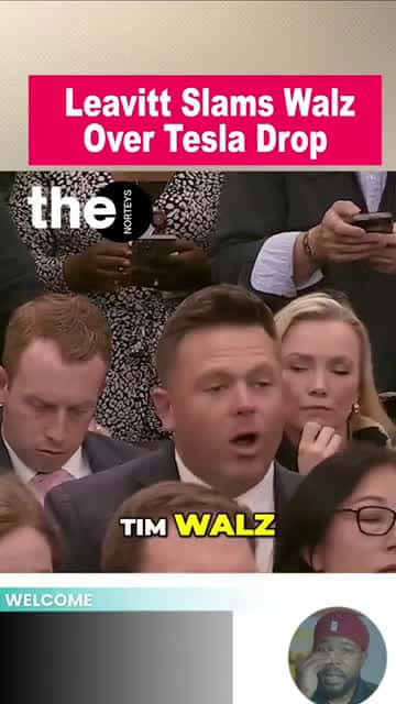 Cover for Karoline Leavitt’s Harsh Reply to Walz’s